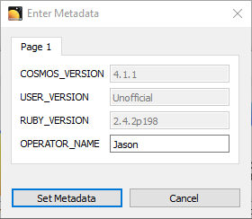 Demo MetaData